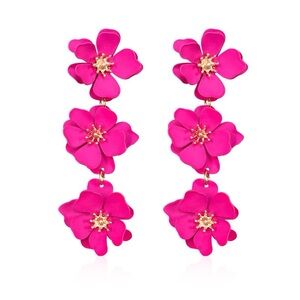 Dangle Flower Earrings